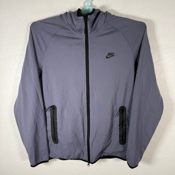 Nike Other - Nike Hoodie Mens Medium Gray Carbon Tech Lightweight Full Zip Stretch